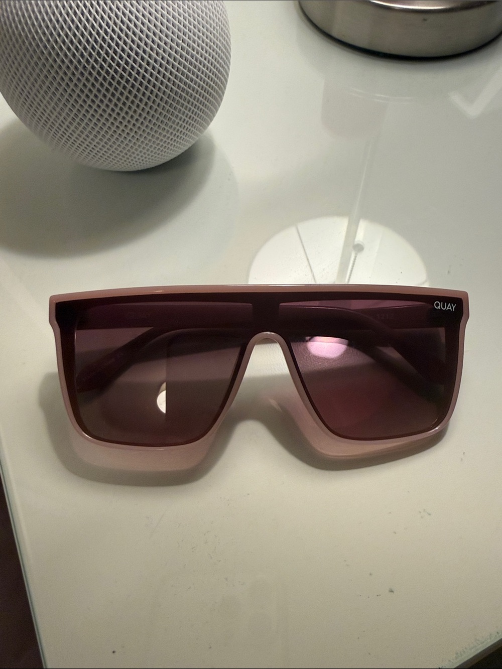 Quay Australia Pink Shield Sunglasses